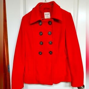 Red Pea Coat